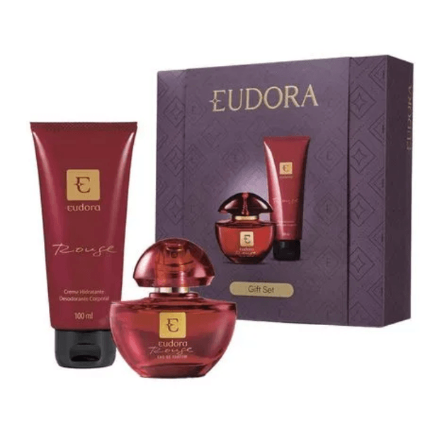 Kit Perfume Eudora Rouge Eau de Parfum 35ml + Hidratante Corporal 100ml