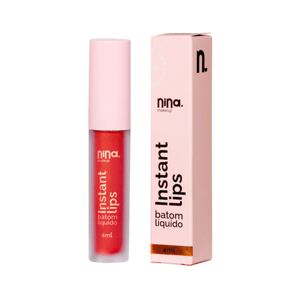 Batom Líquido Matte Instant Lips Rubi 3ml