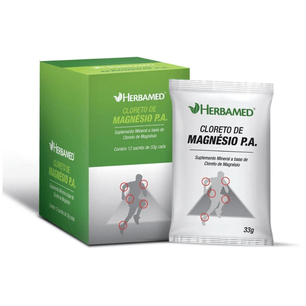 Cloreto de Magnésio P.A.Com 1 Sachê Herbamed 33g Cloreto de Magnésio P.A. Com 1 Sachê Herbamed 33g