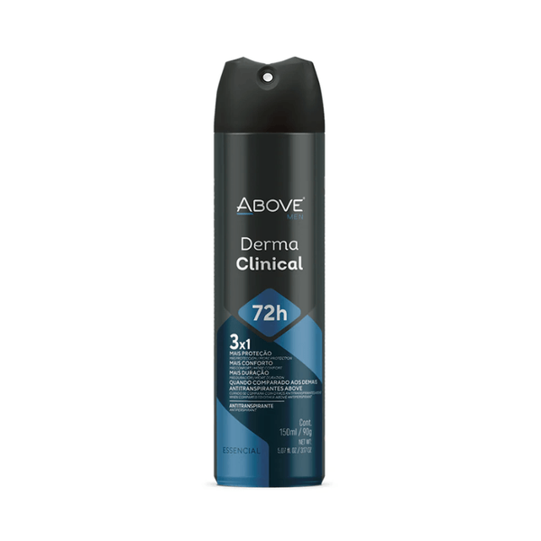 Desodorante Aerosol Above Derma Clinical 72h Men Essencial 150ml