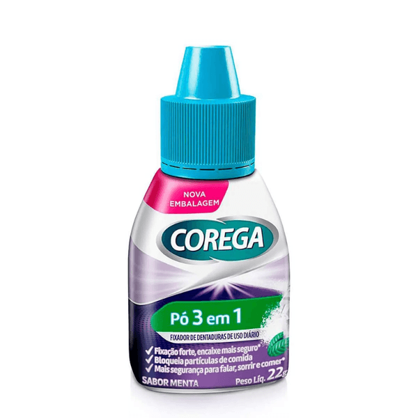 Corega Pó Fixador Para Dentaduras 12 Horas 22g