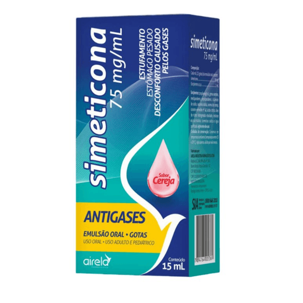 Simeticona 75mg/ml 10ml Sabor Cereja Airela