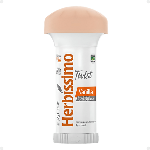 Desodorante Antitranspirante Creme Twist Herbíssimo Vanilla 45g